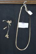 9k Gold Necklace plus 9k Gold Scrap - 3.4g