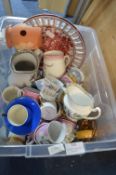 Vintage Pottery Plates, Cups, etc.