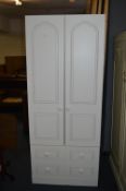 Cream Painted Double Wardrobe