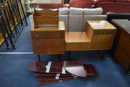 Retro Three Drawer Dressing Table, Newspaper Rack,
