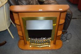 Electric Coal Effect Fire and Shelf Surround