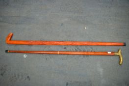 Two Decorative Walking Sticks