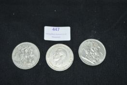 Three George VI Crowns