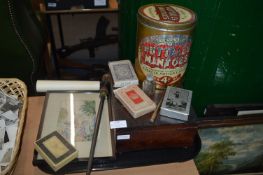 Collectibles; Nuttalls Mintoes Tin, Wooden Box, Pl