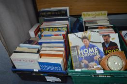 Two Crates of Book Including Cutlery, Gardening, e