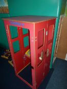 *Wooden children's play telephone box