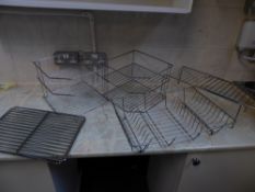 *S/S kitchen racks selection - 4 x baking/cooling racks, 2 x corner units, 1 x extending racks, 1 x