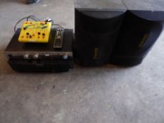 * sound system with Marantz CD mixer, Maghum amp and 2 x Tannoy speakers