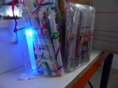 *72 x flashing rainbow wands