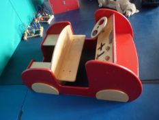 *children's play wooden car