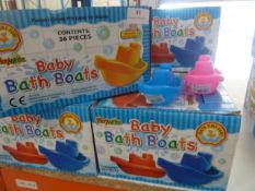 *6.5 boxes (36 per box) baby bath boats