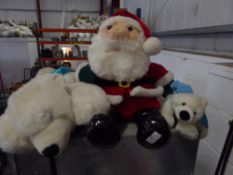 *Santa and polar bear teddy