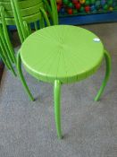 *7 x lime green stools