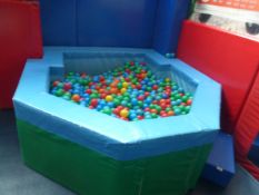 *deep ball pool with balls. 2100w x 2200d x 650h. Foam construction - ideal for smaller children, Re