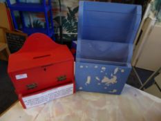 *suggestion box and leaflet holder