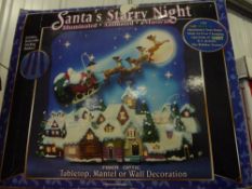 *Santa's starry night scene - illuminated, animated, musical