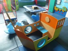 *Wooden children's play pirate ship
