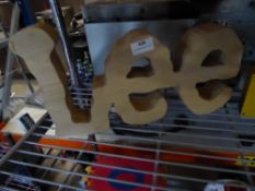 * Lee' branded sign
