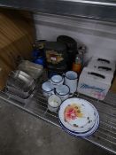 * large quantity of outdoor items - ideal for display, includes; camping kettles, flasks, mess tins,