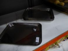 * 6 x S/S rectangle trays. 320w x 220d