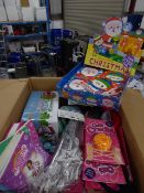 * selection of kids party toys