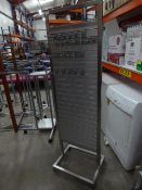 * brushed S/S stand with hooks and mirror - ideal for jewellery display, etc. 1650h