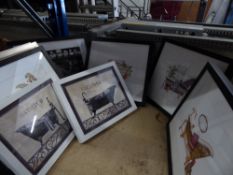 * 9 x framed prints