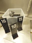 * 25+ x black acrylic table numbers