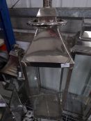 * S/S lantern. 250w x 250d x 900h