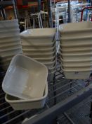 * 18 x small square pie dishes