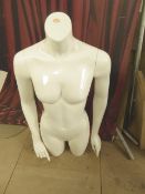 * mannequin - white/female/body/slight damage to neck