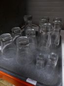 * 12x assorted chunky bottom glasses.