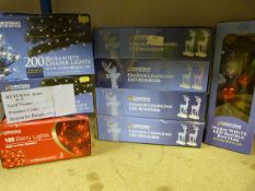 *Assorted Christmas LED Lights and Bauble Bottles