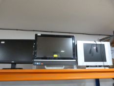 *Three Computer Monitors