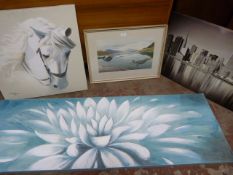 *Four Prints Including Landscapes, Cityscape, etc.