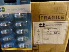 *Five Boxes of 200 G4 12V 5W Clear Halogen Bulbs