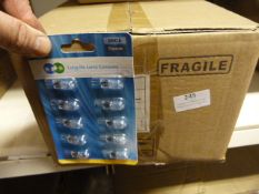 *Five Boxes of 200 G4 12V 5W Clear Halogen Bulbs