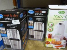*Five Wet & Dry Grinders, and a Nutri-Q Turbo Chop