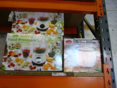 *Two Nutri-Q Food Processors and a Rice Cooker (AF