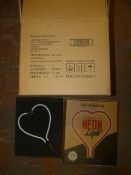 *Box of 4 Pink Heart Glass Neon Inserts