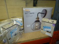 *2pk Wall Lights and Five Floodlights (AF)