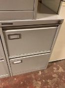 *Two Drawer Metal Filing Unit