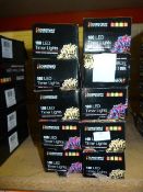 *Ten Packs of 100 LED Timer Lights (AF)