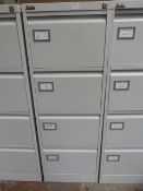 *Silverline Metal Four Door Filing Cabinet