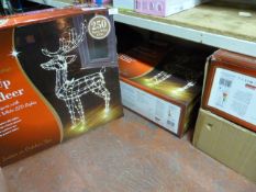 *Four LED Light Up Reindeer (AF)