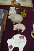 Piggy Banks, Wall Plaque, etc.