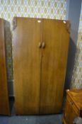 Vintage Oak Double Wardrobe