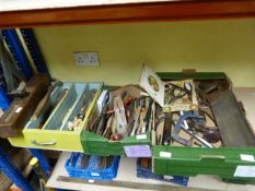 Three Boxes of Tool Including Planes, Saws, etc.