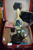 Vanity Case and Contents of Mirrors, Jewellery Box