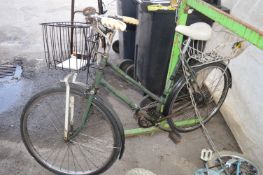 1955 Raleigh Ladies Bicycle with Original Document